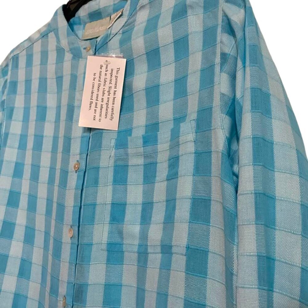 2 for $15 NWT 220 Hickory Lightweight Long Sleeve Button Down Shirt Size Medium - Picture 6 of 13